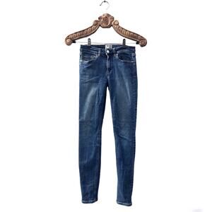 Acne Studios Skin 5 Dark Vtg  Blue Skinny Jeans Low Rise Stretch Cotton 25